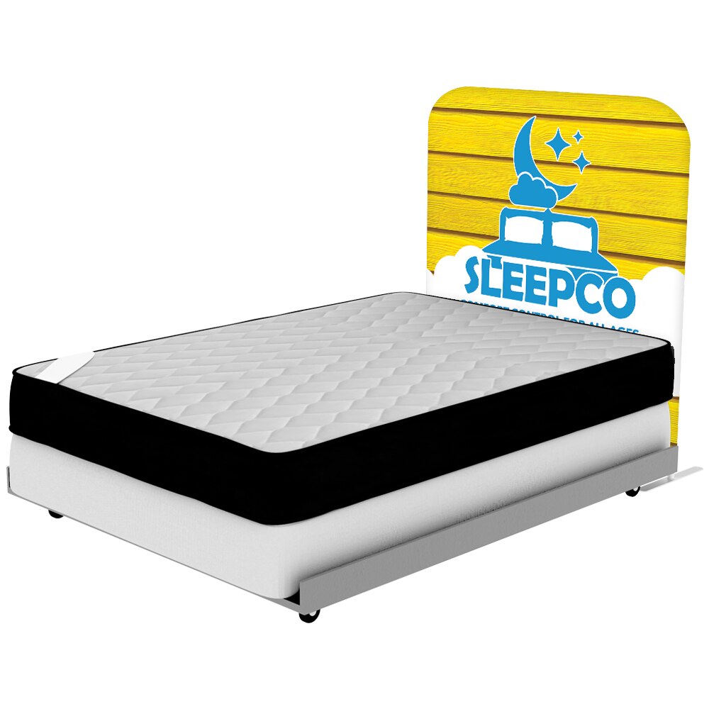 EZ Tube Full Headboards — 57 in Single Sided Graphic Package with White Back Fabric